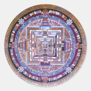 Sticker Rond Mandala de Kalachakra