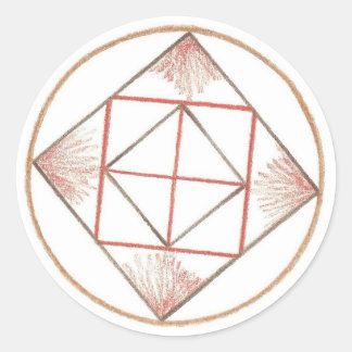 Sticker Rond Mandala de sol