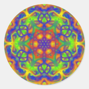 Sticker Rond Mandala Joy