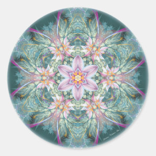 Sticker Rond Mandalas de la rémission et de la version 28
