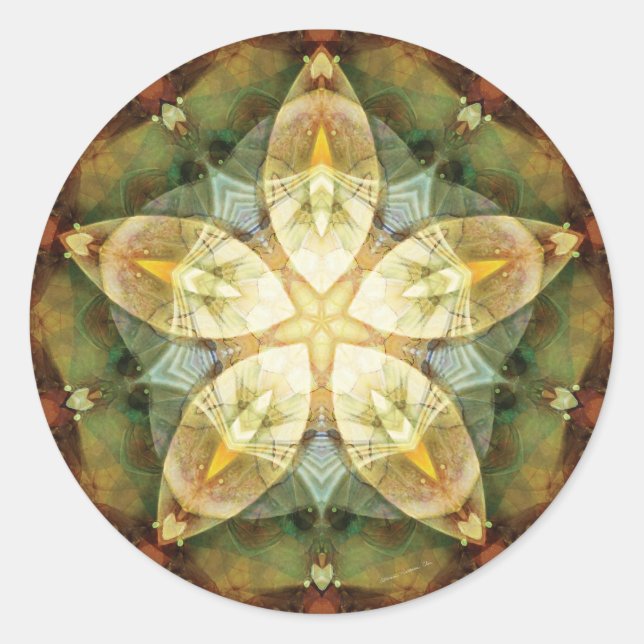 Sticker Rond Mandalas de pardon et de libération 1 (Devant)