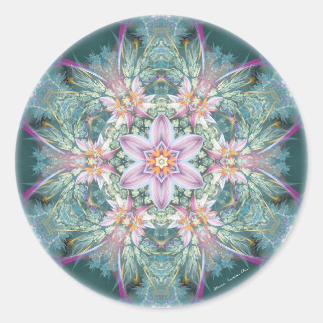 Sticker Rond Mandalas de pardon et de libération 28 (Devant)