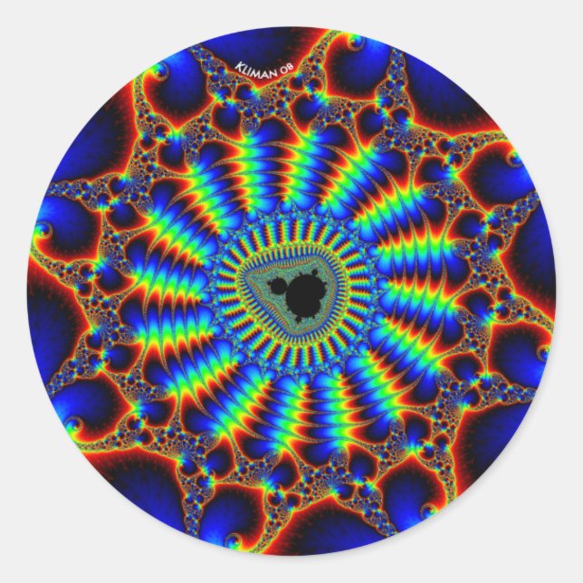 Sticker Rond mandel spiral (Devant)