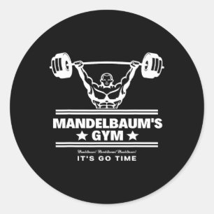 Sticker Rond Mandelbaum Gym - It's Go Time !