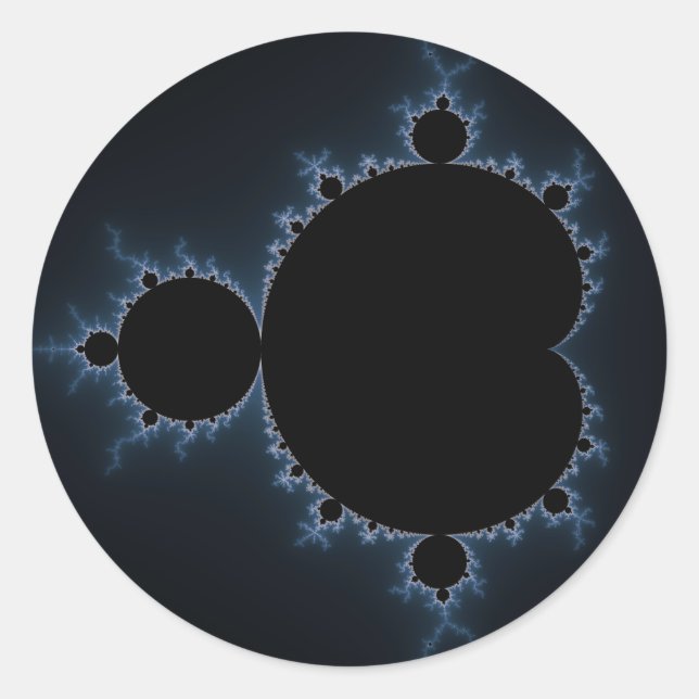 Sticker Rond Mandelbrot Set 07 - Fractal (Devant)