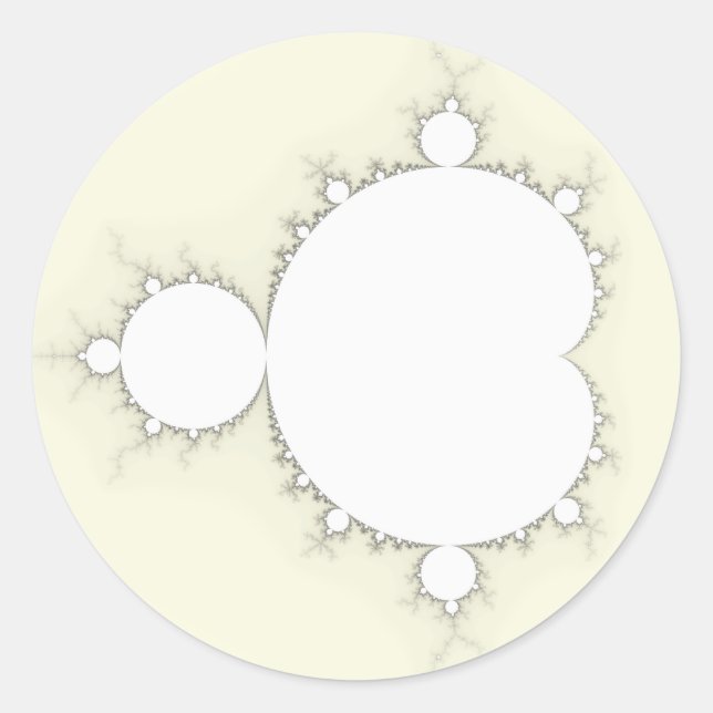 Sticker Rond Mandelbrot Set 09 - Fractal (Devant)