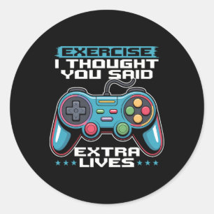 Sticker Rond Manette de jeu vidéo pour joueur 1 