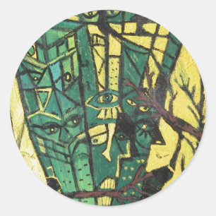 STICKER ROND MANGEURS DE FORÊT
