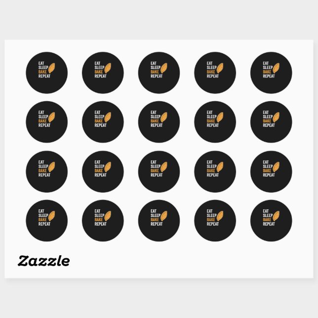 Sticker Rond Mangez des Empanadas au pain doré (Feuille)