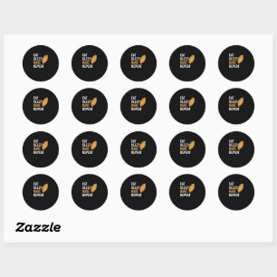 Sticker Rond Mangez des Empanadas au pain doré