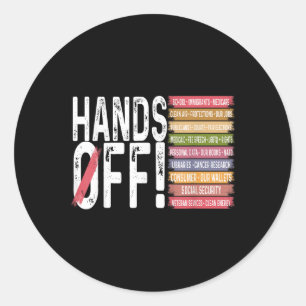 Sticker Rond Manifestation Contre La Sécurité Sociale Et L'Assu