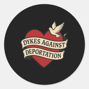 Sticker Rond Manifestation contre l'expulsion des Glaces Activi