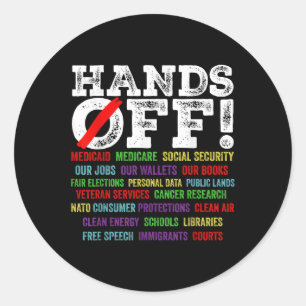 Sticker Rond Manifestation De Sécurité Sociale Et Medicare Pro