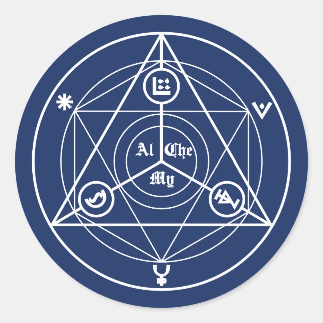 Sticker Rond Manifeste d'alchimie (Devant)