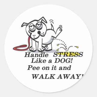 Sticker Rond Manipulation du stress