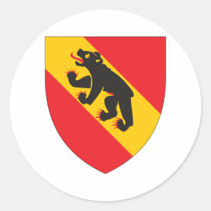 Sticker Rond Manteau de Berne des bras