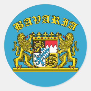 Sticker Rond Manteau de la Bavière des T-shirts et des produit