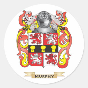 Sticker Rond Manteau de Murphy des bras (crête de famille)