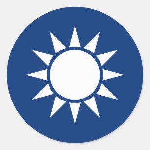 Sticker Rond Manteau de Taïwan des bras