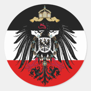 Sticker Rond Manteau des bras de l'empire allemand