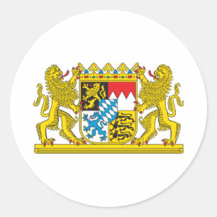 Sticker Rond Manteau des bras du symbole officiel de