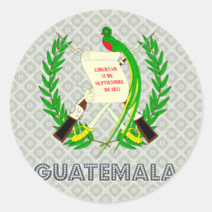 Sticker Rond Manteau du Guatemala des bras