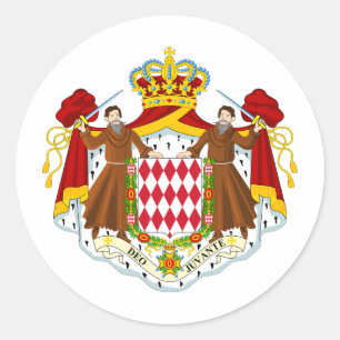 Sticker Rond Manteau du Monaco des bras