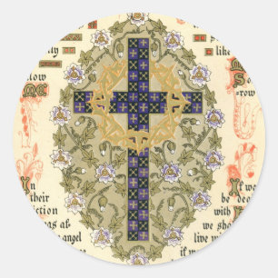 Sticker Rond Manuscrit lumineux pour Septuagesima et Lent