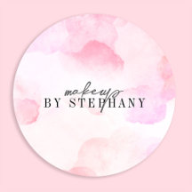 Maquillage moderne d'aquarelle rose vif