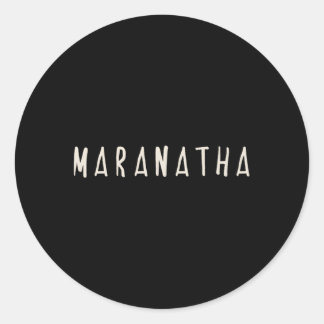 Sticker Rond Maranatha Christian