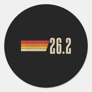 Sticker Rond Marathon Coureur Marathon 262 Miles