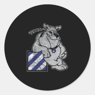 Sticker Rond Marauder 3e division d'infanterie Rocky The Bulldo