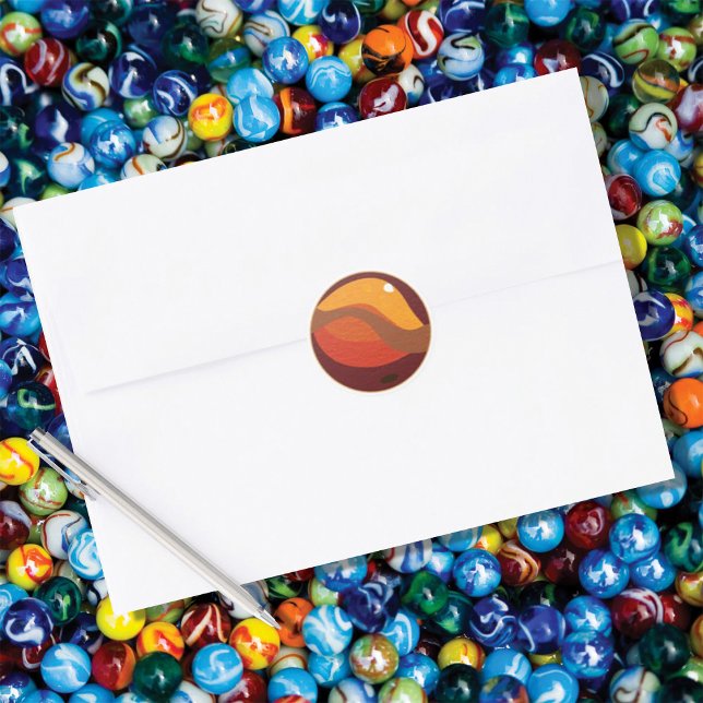 Sticker Rond Marbles de Hobby (Créateur téléchargé)