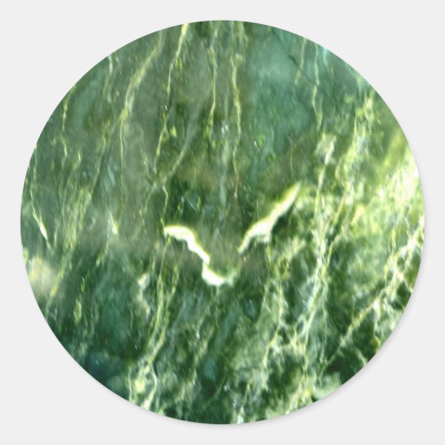 Sticker Rond Marbre Alpi Vert (Devant)