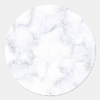 Sticker Rond Marbre Blanc Moderne