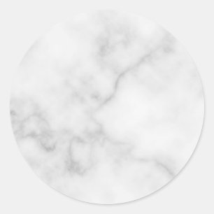 Sticker Rond Marbre blanc vide