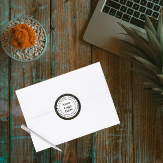Sticker Rond Marbre noir et or