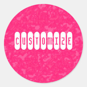 Sticker Rond Marbre rose - Modèle