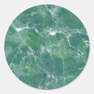 Sticker Rond Marbre vert