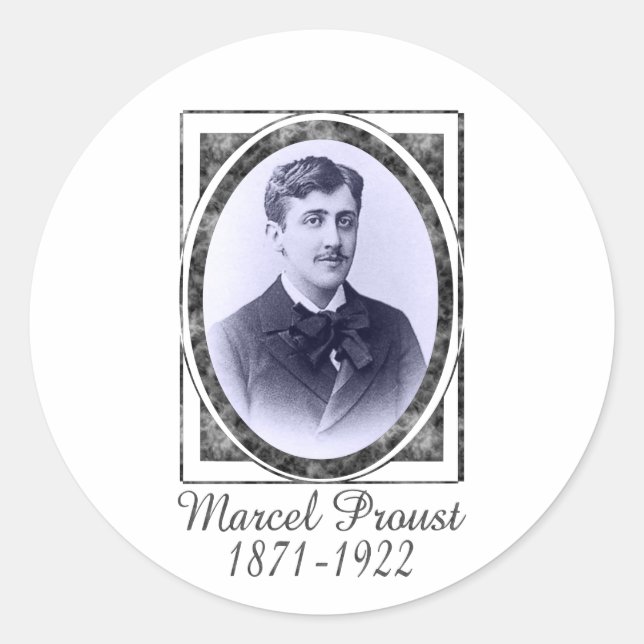 Sticker Rond Marcel Proust (Devant)