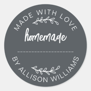 Sticker Rond Marchandises faites maison confiture Cookies Hors-