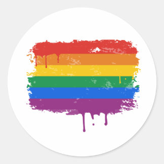 Sticker Rond Marchandises gay pride