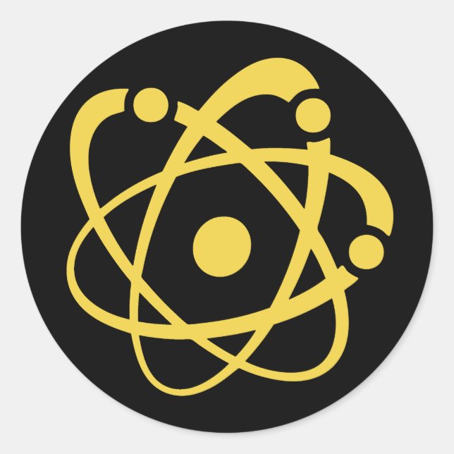 Sticker Rond Marche atomique (Devant)
