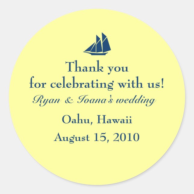 Sticker Rond Marche de faveur (Devant)