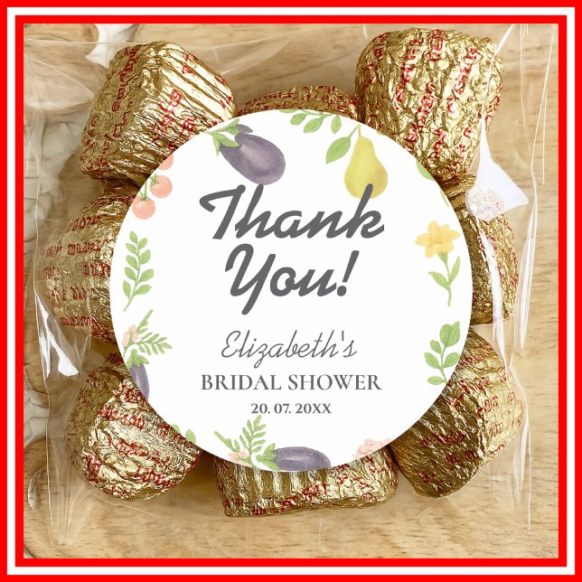 Sticker Rond Marché des Fermiers Fresh Off The Market Shower de (Créateur téléchargé)