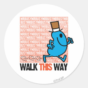 Sticker Rond Marcher De Cette Façon