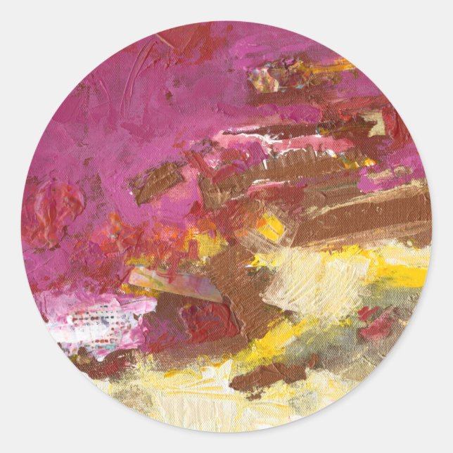 Sticker Rond Marchez-moi à travers (Devant)