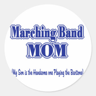 Sticker Rond Marching Band Maman / Baritone