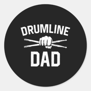 Sticker Rond Marching Band Papa Fête des pères Drum Corps Druml