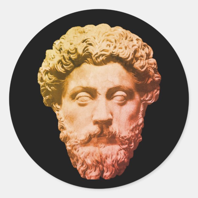 Sticker Rond Marcus Aurelius (Devant)
